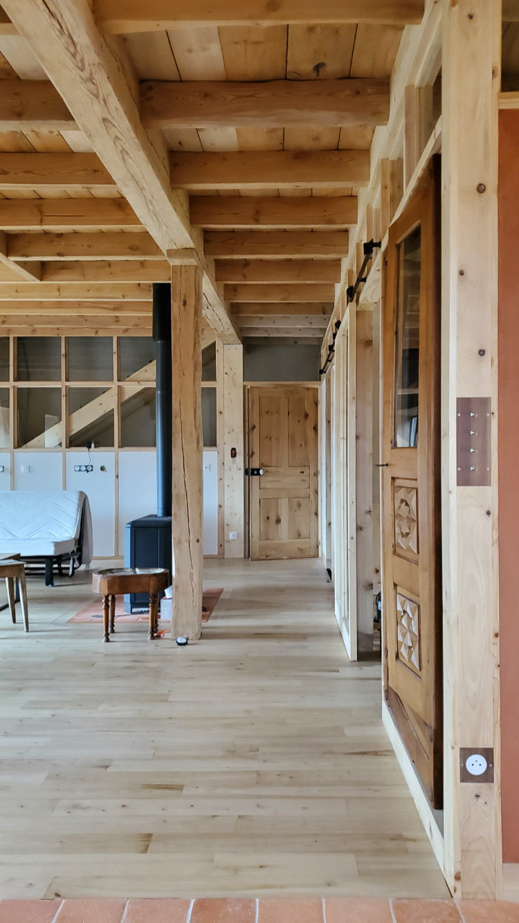 maison la rochette chantier ouverture sud ext